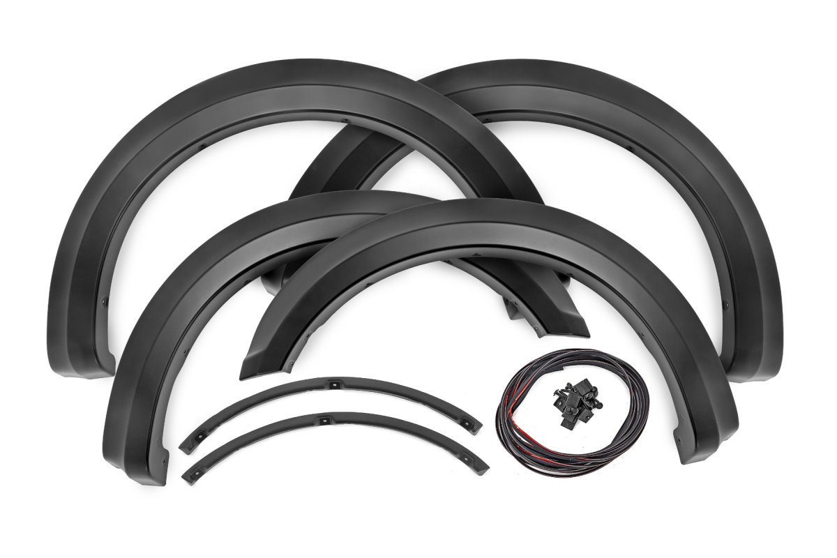 Ford F-150 Fender Flares - Rough Country - Sport - E7 Velocity Blue - '18-'20